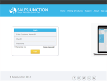 Tablet Screenshot of login.salesjunction.com